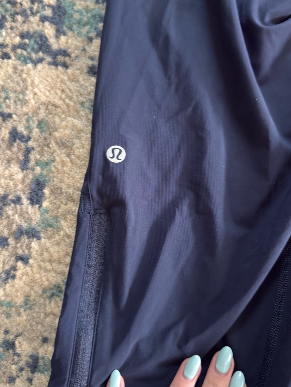 lululemon athletica adapted slate high rise crop navy blue - Picture 5 of 7